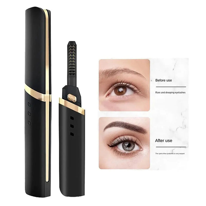 Electric Heated Eyelash Curler USB Rechargeable Eyelashes Curler 3 Mode Quick Heating Natural Eyelash Curler Long Lasting Makeup - BEAUTIRON