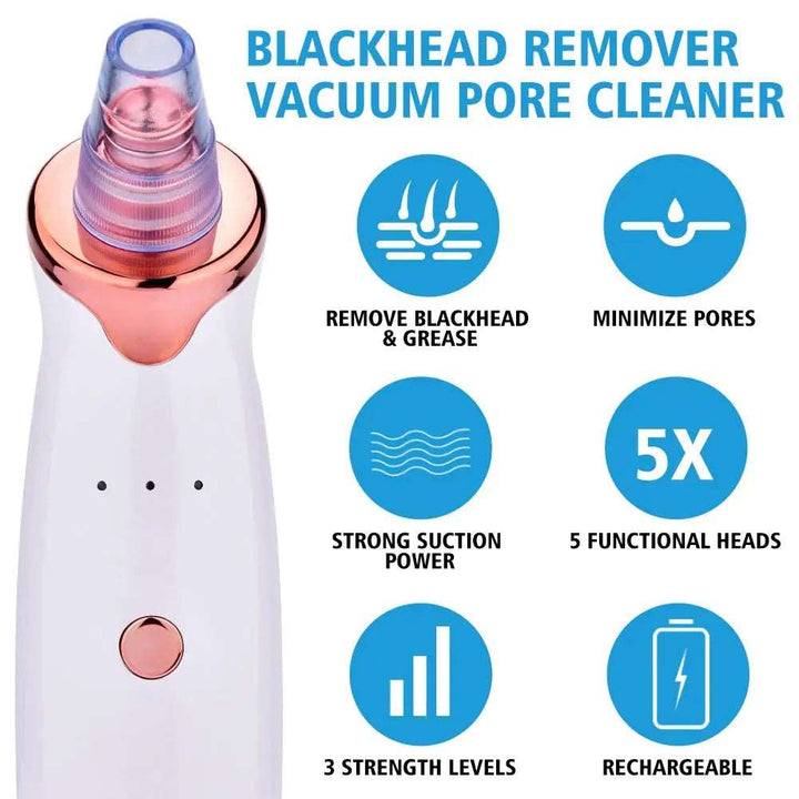 Blackhead Remover Skin Care Face Clean Pore Vacuum Acne Pimple Removal Suction Facial Diamond Dermabrasion Tool Care - BEAUTIRON