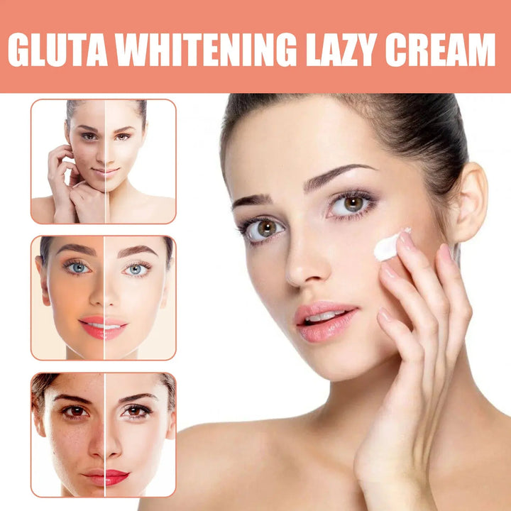 Gluta Whitening Lazy Cream Whiten Brighten Moisturizing Fade Melanin Resist Oxidation Firming Rejuvenation Lifting Repair Cream - BEAUTIRON