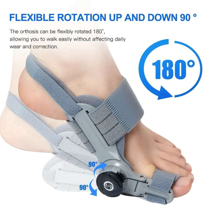 Bunion Corrector Unisex Foot Hallux Valgus Braces Rotatable Toe Separator Straightener Adjustable Pedicure Finger Toe Corrector - BEAUTIRON