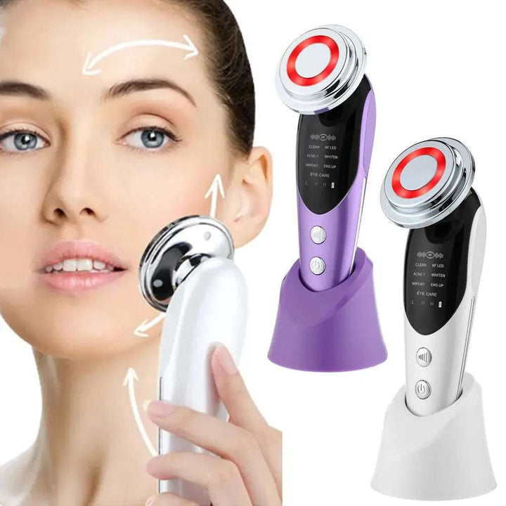 7 in 1 Face Lifting Device EMS RF Microcurrent Skin Rejuvenation Facial Massager Light Therapy Anti Aging Wrinkle Beauty tool - BEAUTIRON