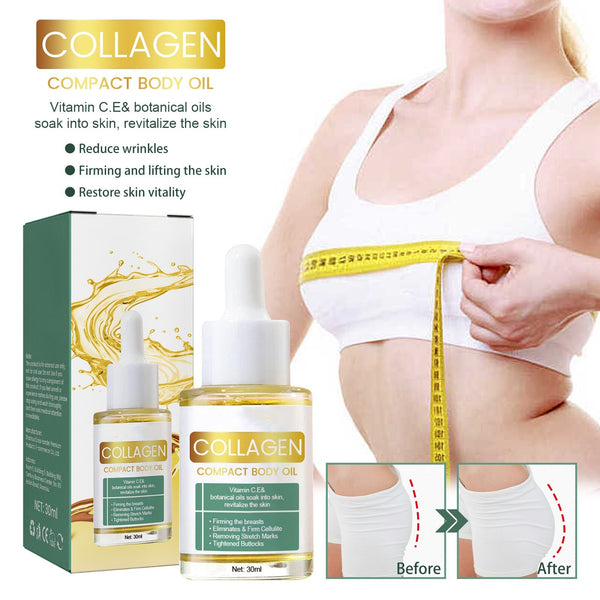 Therapeutic oil for body tightening, collagen massage, slimming and shaping the abdomen