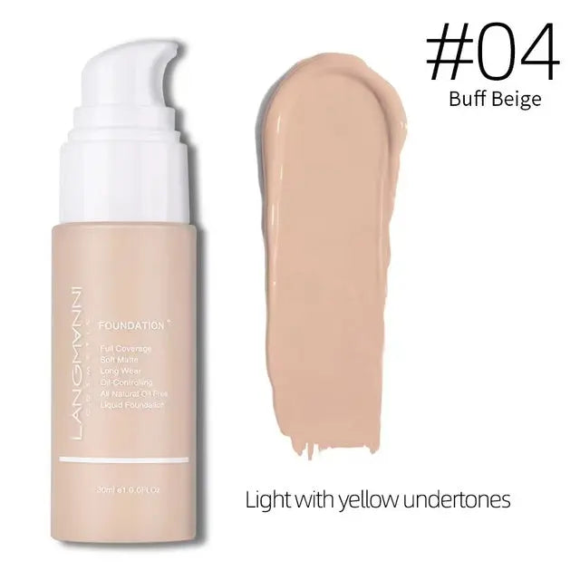 a bottle of light yellow undertones next to a bottle of foundation