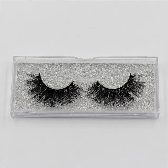 Silver Glitter Box Packaging - Elegant Presentation for Your Lashes
