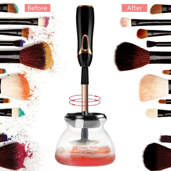 Polished Handle of Makeup Brush Cleaner