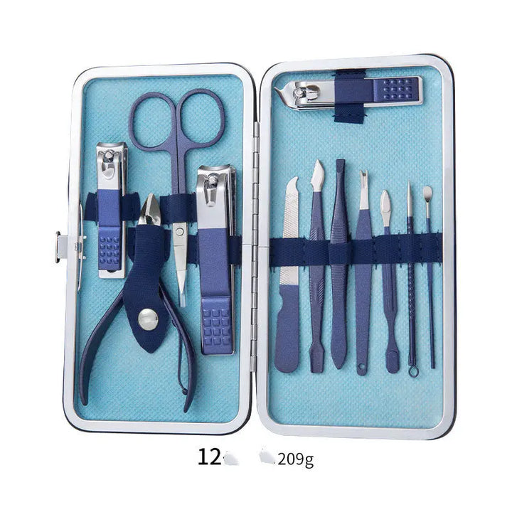 Professional Scissors Nail Clippers Set Ear Spoon Dead Skin Pliers Nail Cutting Pliers Pedicure Knife Nail Groove Trimmers - Zera