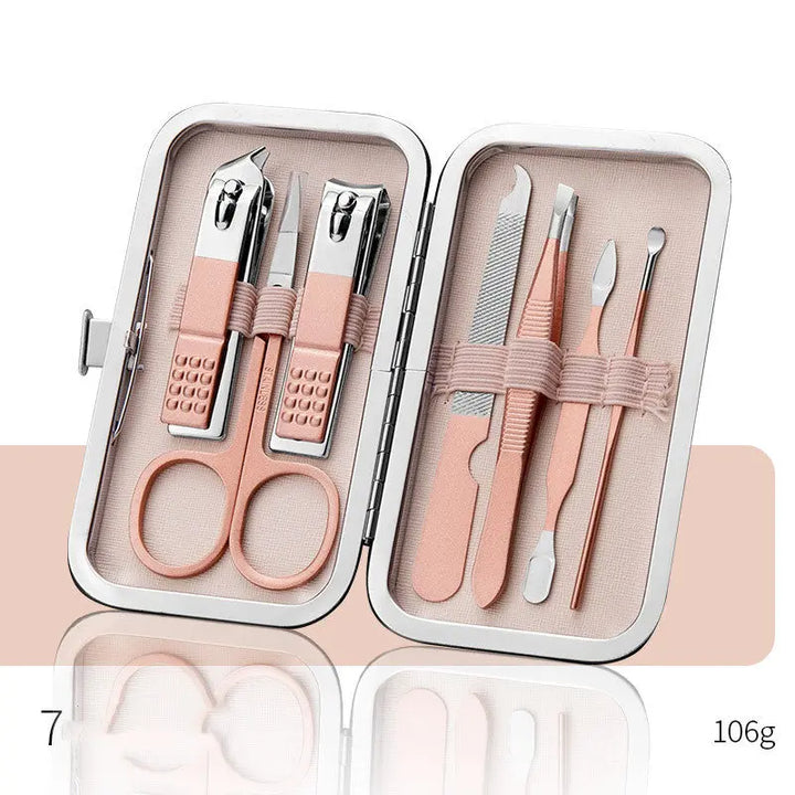 Professional Scissors Nail Clippers Set Ear Spoon Dead Skin Pliers Nail Cutting Pliers Pedicure Knife Nail Groove Trimmers - Zera