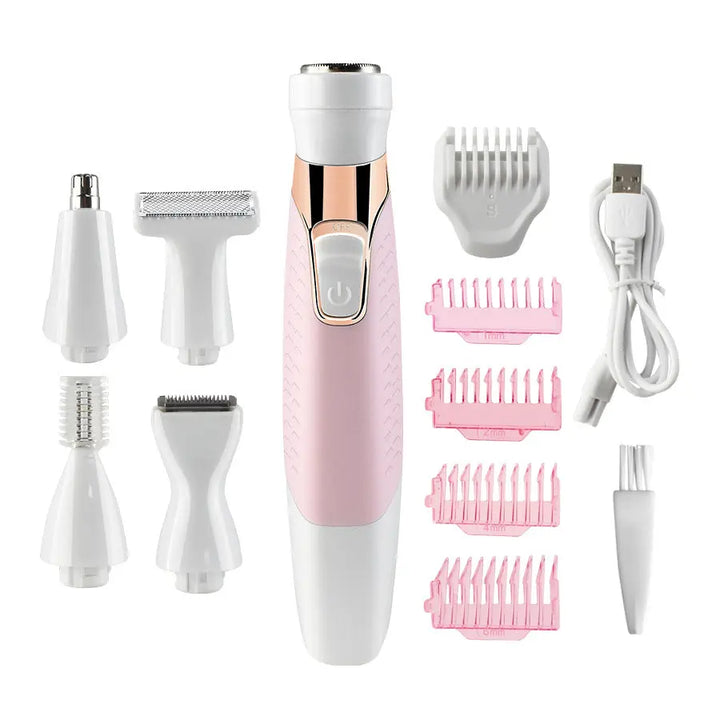 Electric Hair Removal Device Female USB Shaver 5 In 1 Eyebrow Trimmer - BEAUTIRON