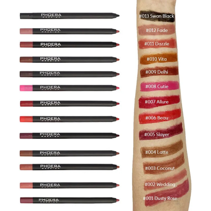 13 Colors Lipliner Pencil Set - Elevate Your Lip Game with Versatile Beauty
