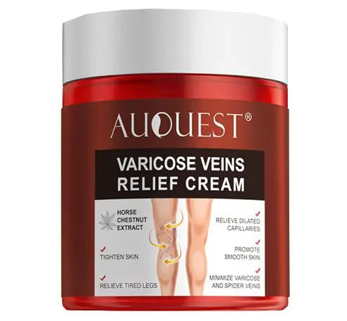 a jar of varicose vein relief cream