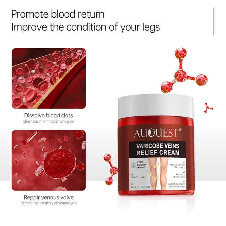 an ad for a product with images of blood vessels