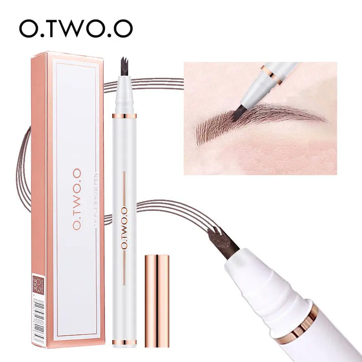 a mascara with a pen next to it